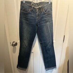 Madewell Jeans Women's Size 29 x 34 Blue Dark Wash Denim Stretch Straight